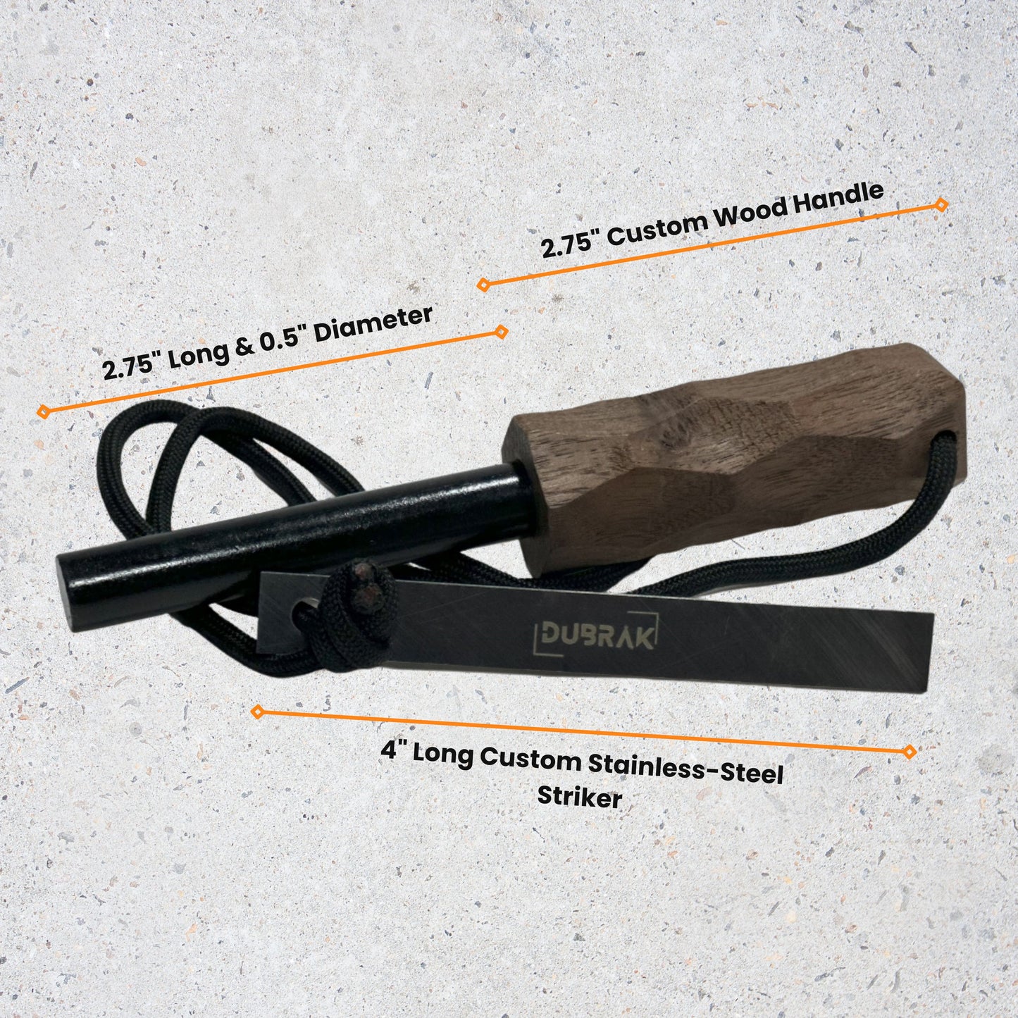 premium-wood-handle-fire-starter-ferro-rod-dimensions