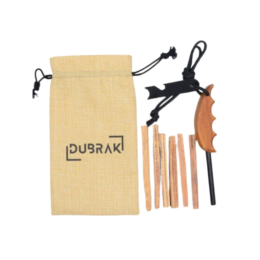 Dubrak Light-Duty Ferro Rod with Burlap Bag