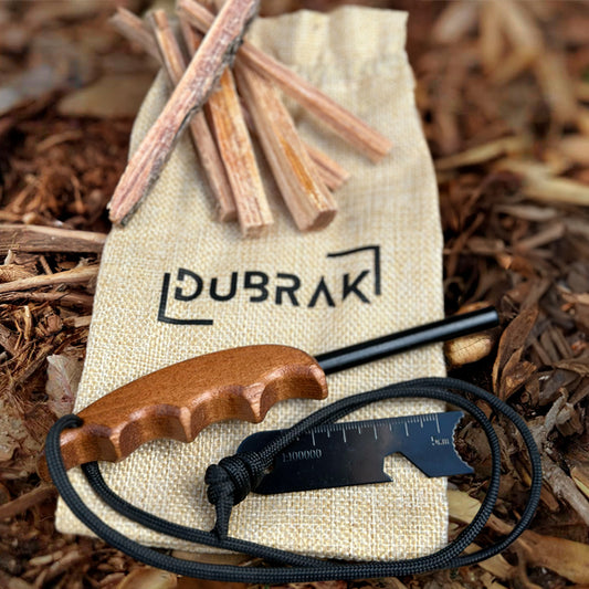 Ferro rod with burlap bag - Dubrak main product  image